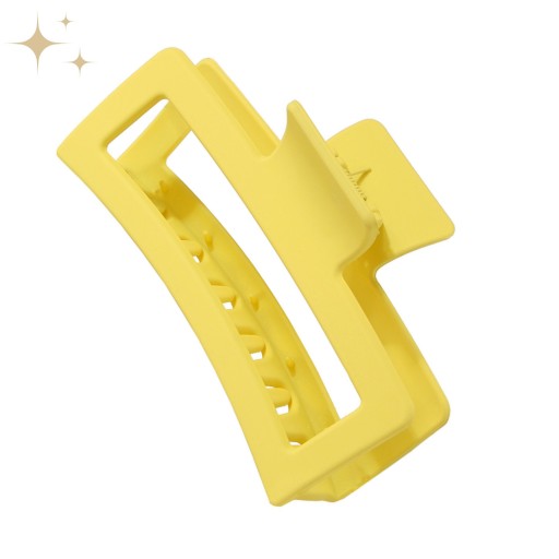 Sponka do vlasov VEĽKÁ XXL žltá spona 13 CM DLHÁ matná spona MÓDNA