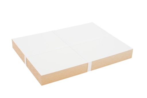 10x HDF Biela - 3mm - A4 297x210mm - rezanie laserom