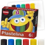 Farebná plastelína Mona 6 ks.