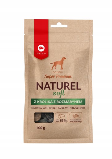 Maced Naturel Soft Dog Treat Rabbit s rozmarínovými tyčinkami 100g