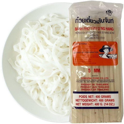 Thajská ryžová rezancová stuha 5 mm bezlepková 400 g FARMER BRAND