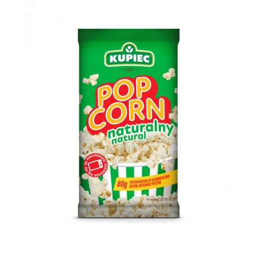 KUPIEC Popcorn prírodný 80g