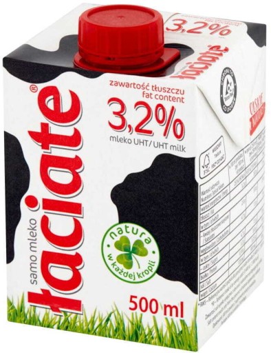 ŁACIATE UHT mlieko 3,2% 0,5L