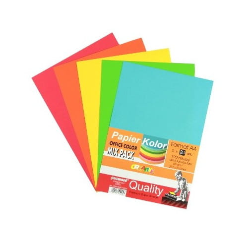 Papiere do kopírok PENWORD Office Color Mix 100 ks. v piatich farbách