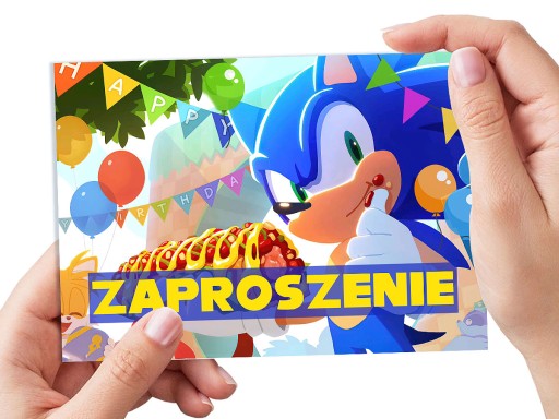 POZVÁNKA SONIC RÝCHLE JEŽKO NA NARODENINY DIEŤAŤA + OBÁLKA ZDARMA