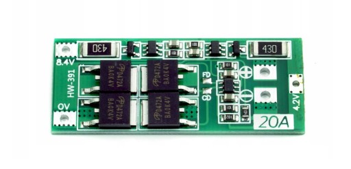 BMS Balanser nabíjačka 2S 20A 8,4V ovládač Li-Ion ovládač pre 18650