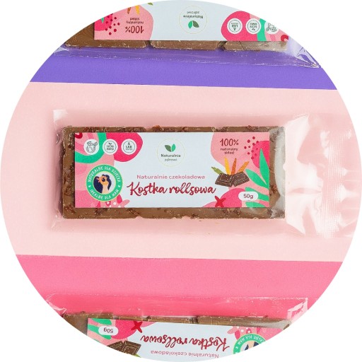 Rohlíky kocka, čokoláda bez cukru, poleva na rožky, 50g, sladký snack