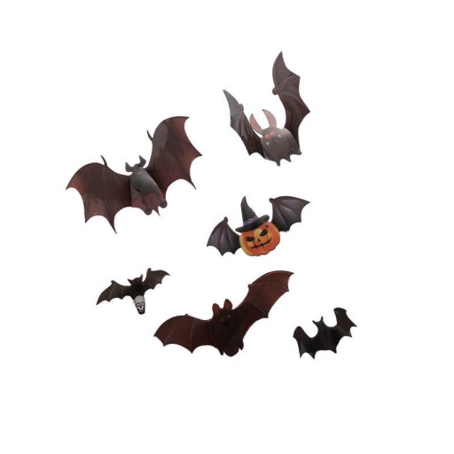 Halloweenske NÁLEPKY NETOPIERA