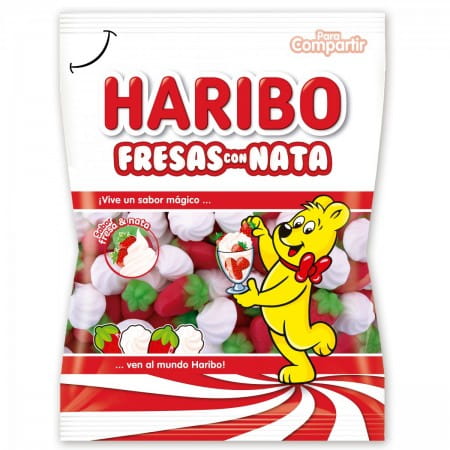 HARIBO FRESAS CON NATA JELLIES JAHODA A KRÉM 150 g