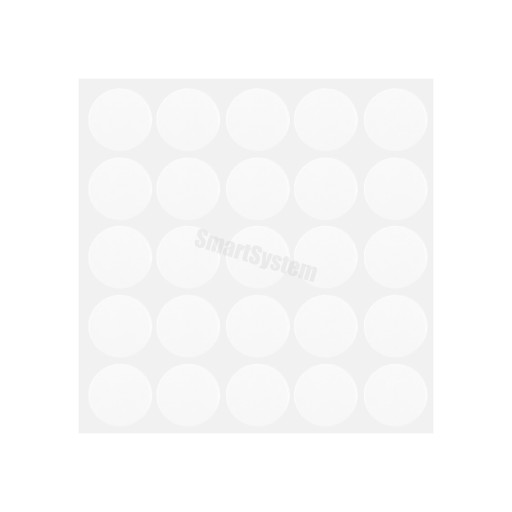 SAMOLEPIACIE NÁBYTSKÉ ZÁSTRČKY FI-14 MM HLADKÁ BIELA FARBA - 320