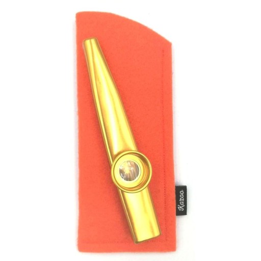 Zlaté KAZOO Oranžové POUZDRA + MEMBRÁNA - Ideálne pre hudobníkov!