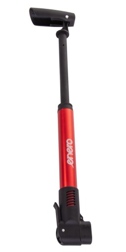 Enero BICYCLE PUMP, ručná, s rukoväťou, 4,8 bar, červená