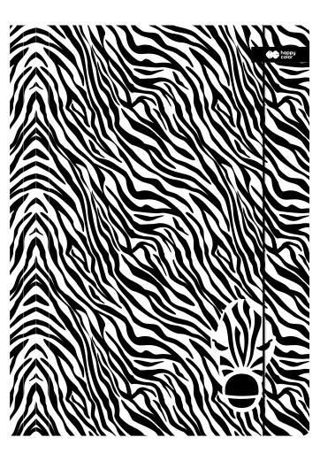 A4 zložka s gumičkou Happy Color Black&White ZEBRA
