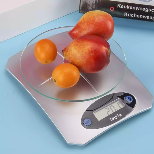 LCD KUCHYŇSKÁ VÁHA DO 5KG, ELEKTRONICKÉ SKLO