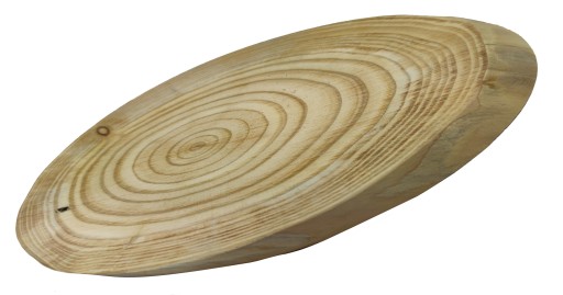 DREVENÝ PLÁZEK ELIPTICKÝ SMREKVIDOVÝ ŠIKMÝ 25-30 CM DEKORATÍVNY PODANÍK BEZ KÔRY