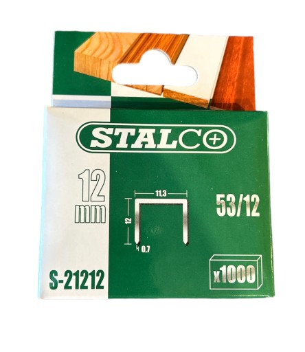 STALCO STAPLES 12MM 53/12 1000KS S-21212