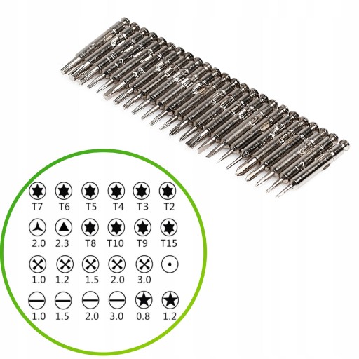 SÚPRAVA SERVISNÉHO NÁRADIA 25V1 Skrutkovače TORX