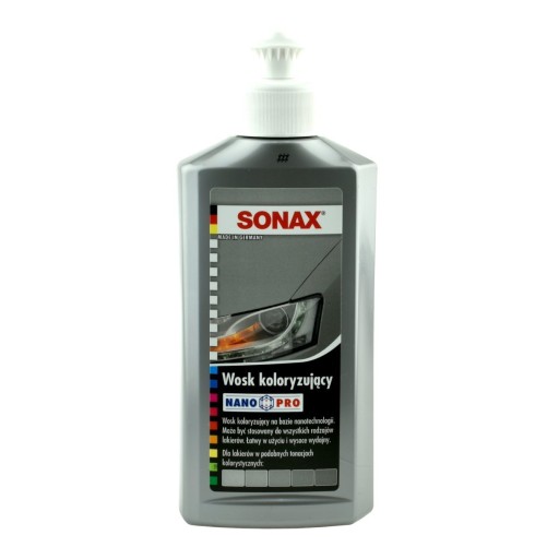 SONAX FAREBNÝ VOSK 250ml STRIEBORNÝ