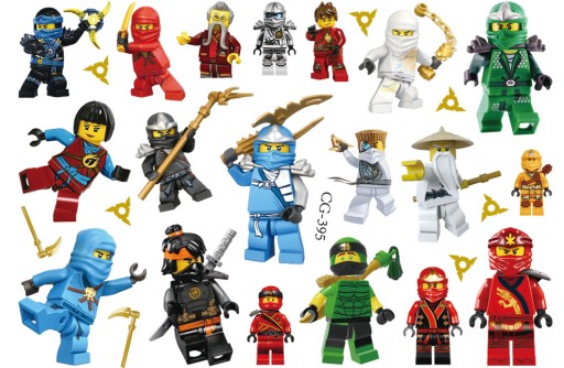 Odnímateľné tetovania pre deti LEGO NINJAGO CG395