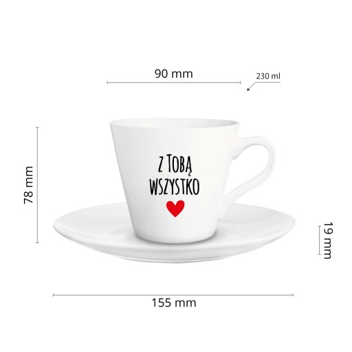 ŠÁLKA A OMÁČKA 230 ml, SRDCE, DARČEK