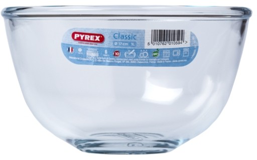 Tepelne odolná sklenená miska Pyrex, 1,1 l