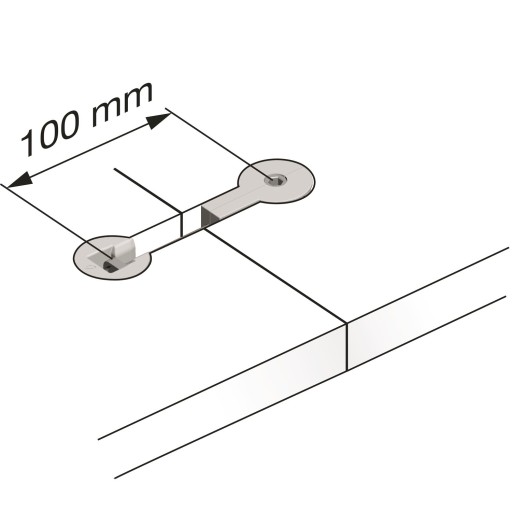 KONEKTOR NA PRIPOJENIE VRCHNEJ SKRUTKY L-100 8x100