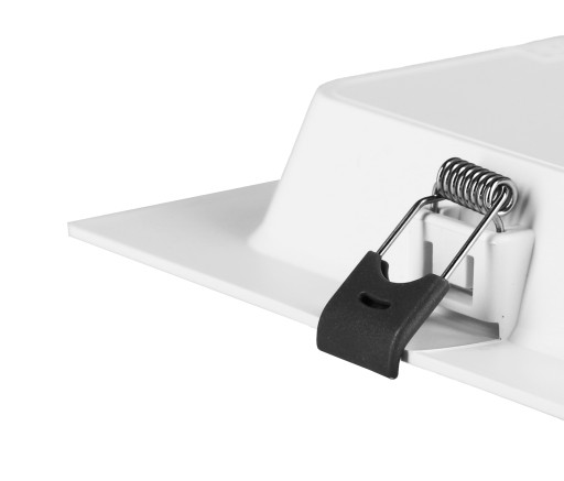 LED stropný panel, zapustený, pod omietku, štvorcový, 12 W, neblikajúci CCD