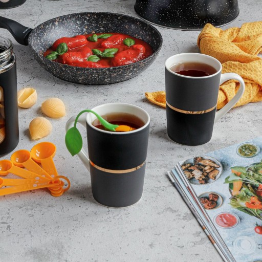 Silikónový TEA INFUNER na hrnček, ORANŽOVÝ