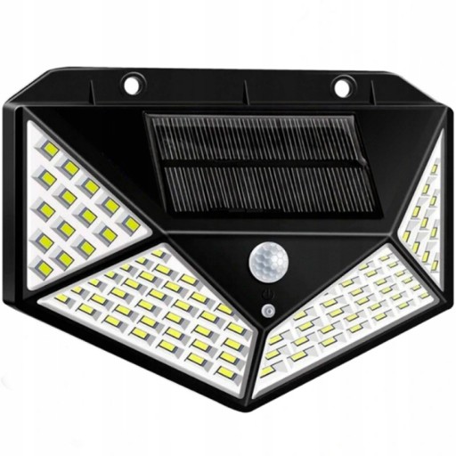 LED SOLAR LAMPA S POHYBOVÝM A SÚMRAKOVÝM SNÍMAČOM 100LED SOLÁRNY HALOGÉN
