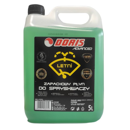 Letná kvapalina do ostrekovačov auta, 5L, s vôňou