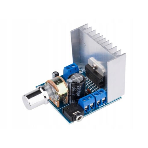 Modul audio zosilňovača 2x15W 12V TDA7297 + KNOB