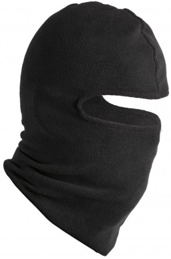 OCHRANNÁ, PRIEDUŠNÁ, BEZTLAKOVÁ FLEECE BACLAVA, ČIERNA