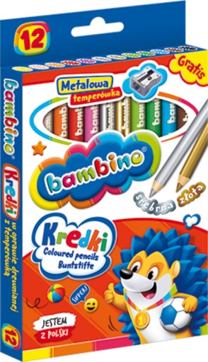 Bambino jumbo pastelky, 12 ks v dreve