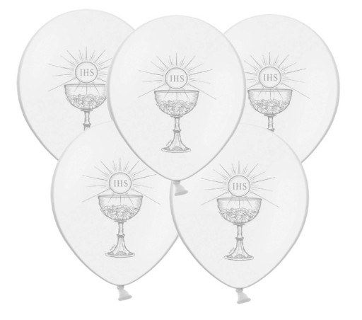 SPOLOČNÉ BALÓNY BIELY 5 KS 30 CM BALÓN SPOLOČNOSTI