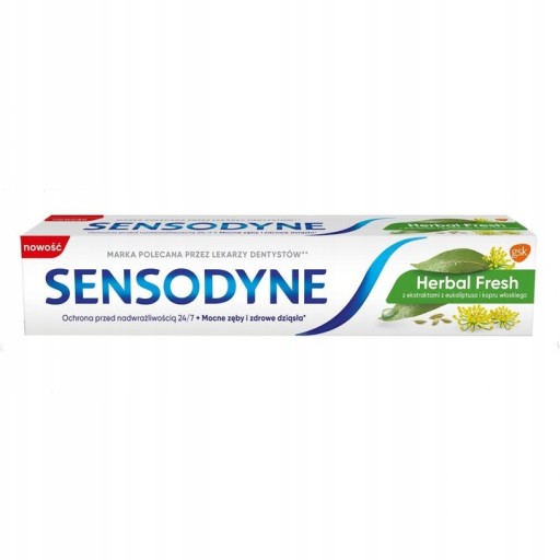 Sensodyne Herbal Fresh, zubná pasta, s výťažkami z eukalyptu 75 ml