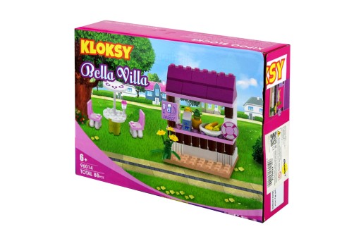 Bella Villa obchodný stánok Klocki Kloksy 88 ks