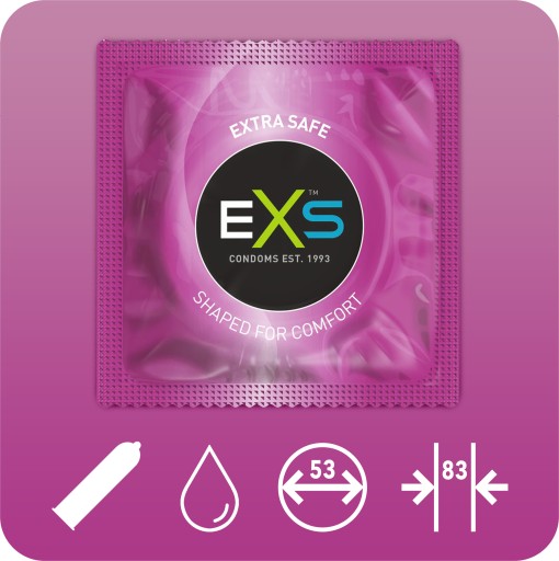 EXS Extra Thick Safe kondómy, hrubšie, 12 ks