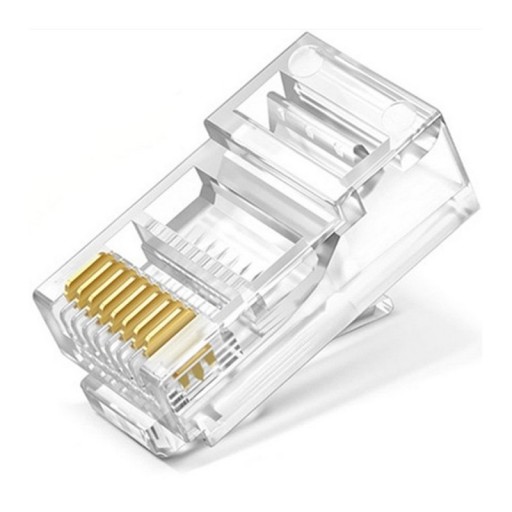 Sada sieťového kábla UTP 5E 6m + 10x konektory RJ45