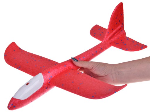 Ľahké polystyrénové Plane Glider LED osvetlenie ZA4984
