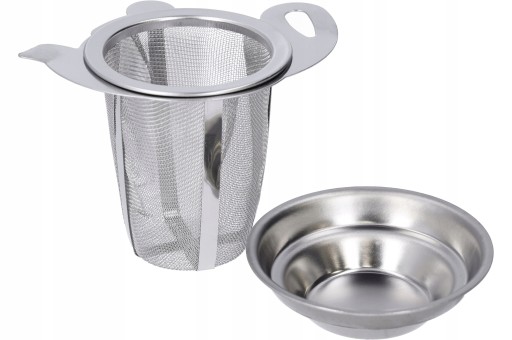 Nálevník na čaj, bylinky, káva, oceľové sitko