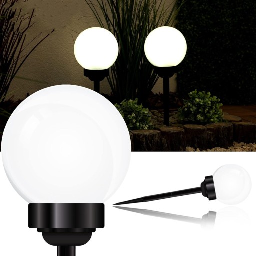 SLNEČNÁ ZÁHRADNÁ LAMPA, 15 CM, 2x LED LAMPA