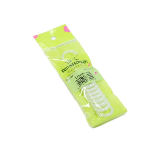 Plastové krúžky pre MACRAME SKC 19 mm / 15 kusov