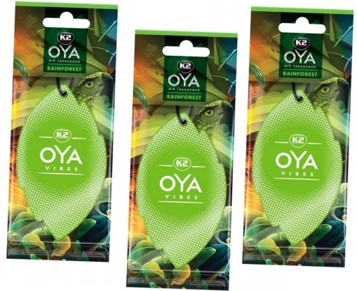 K2 Oya Vibes osviežovač auta dažďový prales vôňa Pendant