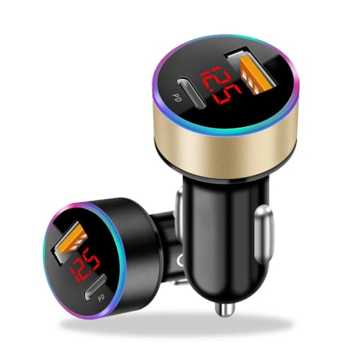 NABÍJAČKA DO AUTO RÝCHLO NABÍJANIE USB-C a USB-A