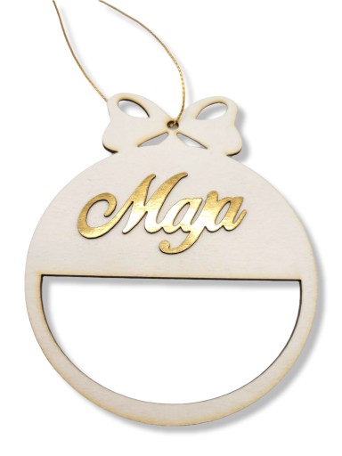 Macrame base bauble prívesok na záložku Meno