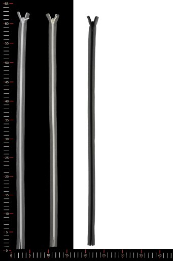 Transp na skrytý zips. C3 60 cm Nahá