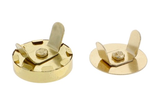Magnet na tašku s magnetom 18 mm zlatý