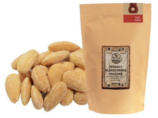 Blanšírované mandle 200 g pražených mandlí