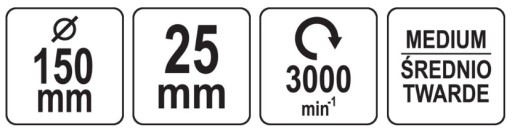 LEŠTIACA HUBKA, PODLOŽKA NA VELCRO, 130/150 mm, STREDNÁ