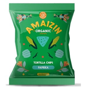 CHILI kukuričné tortilla chipsy, BEZLEPKU, BIO, 75 g Amaizin